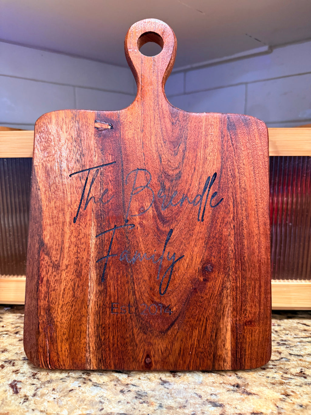 Custom Engraved Cutting Board | Personalized Wedding Gift